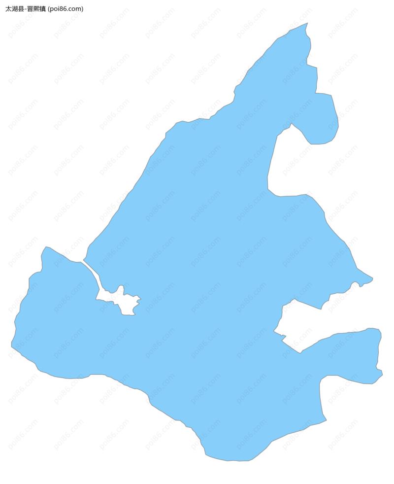 晋熙镇边界地图