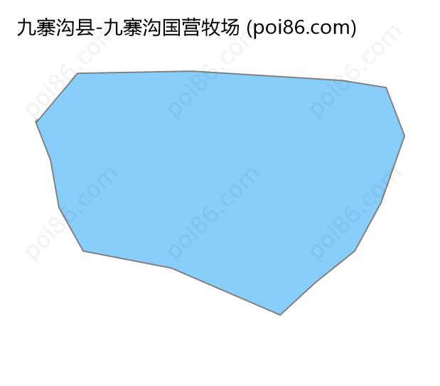 九寨沟国营牧场边界地图