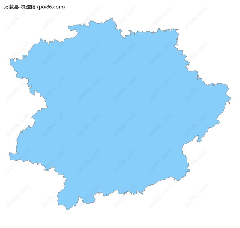 株潭镇边界地图