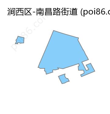 南昌路街道边界地图