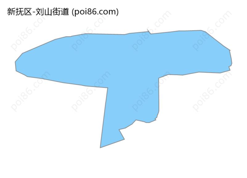 刘山街道边界地图