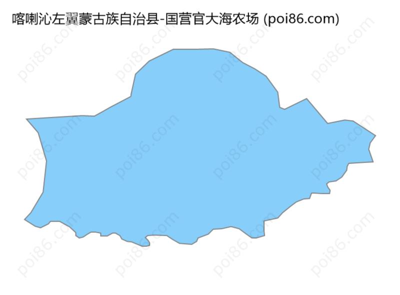 国营官大海农场边界地图