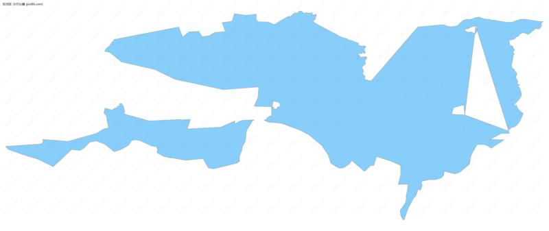 沙尔沁镇边界地图