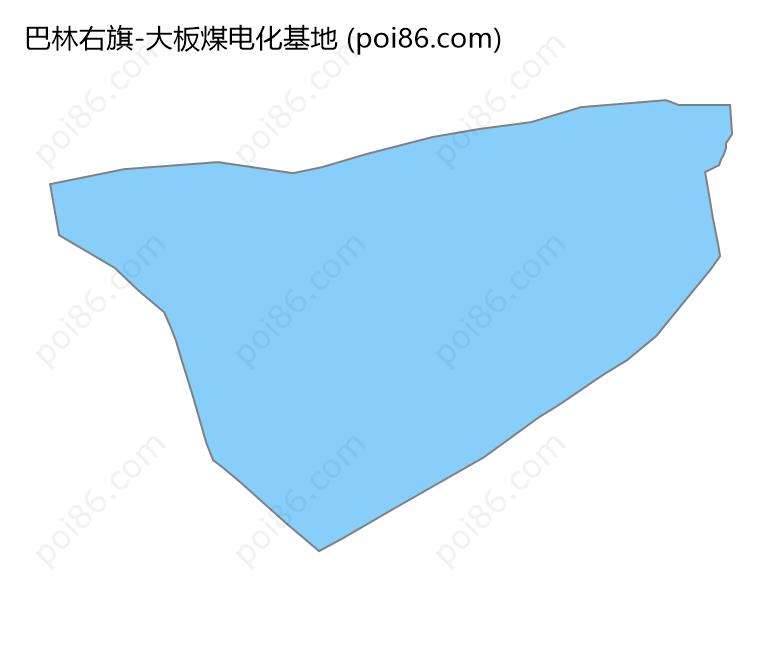 大板煤电化基地边界地图