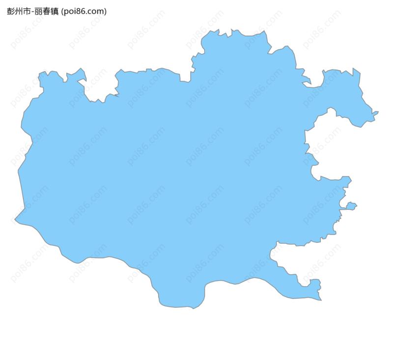 丽春镇边界地图