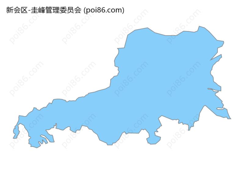 圭峰管理委员会边界地图