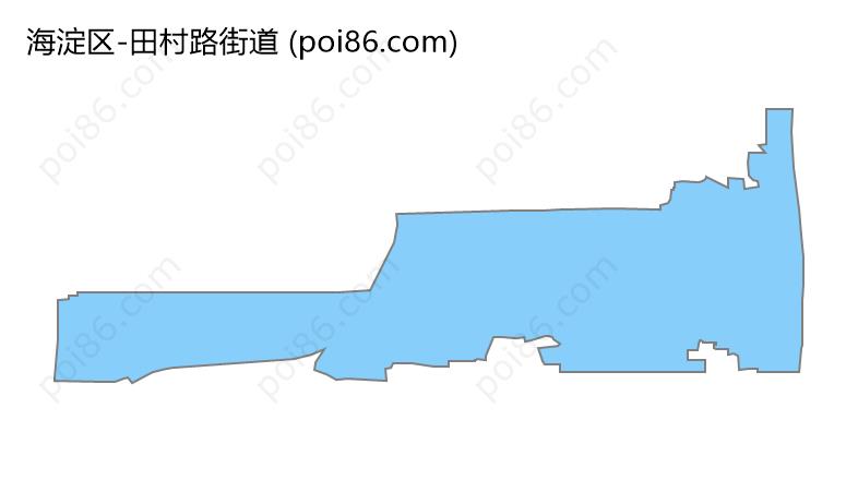 田村路街道边界地图