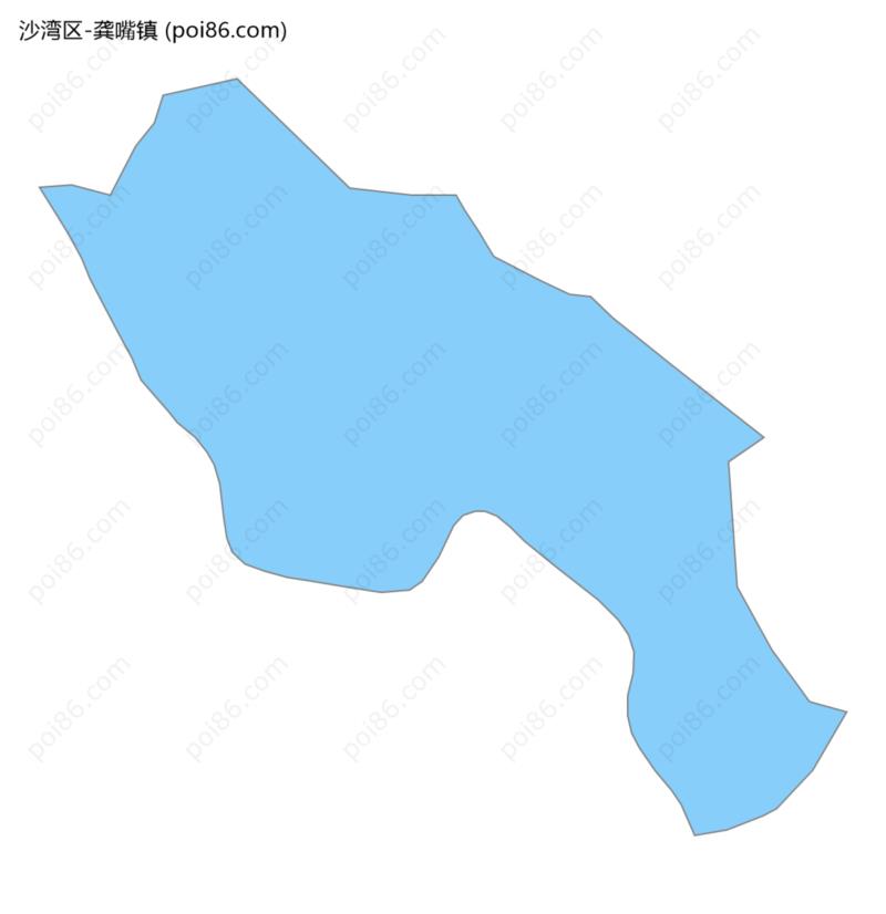 龚嘴镇边界地图