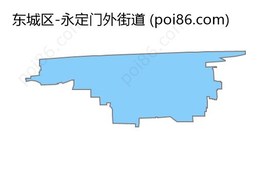 永定门外街道边界地图