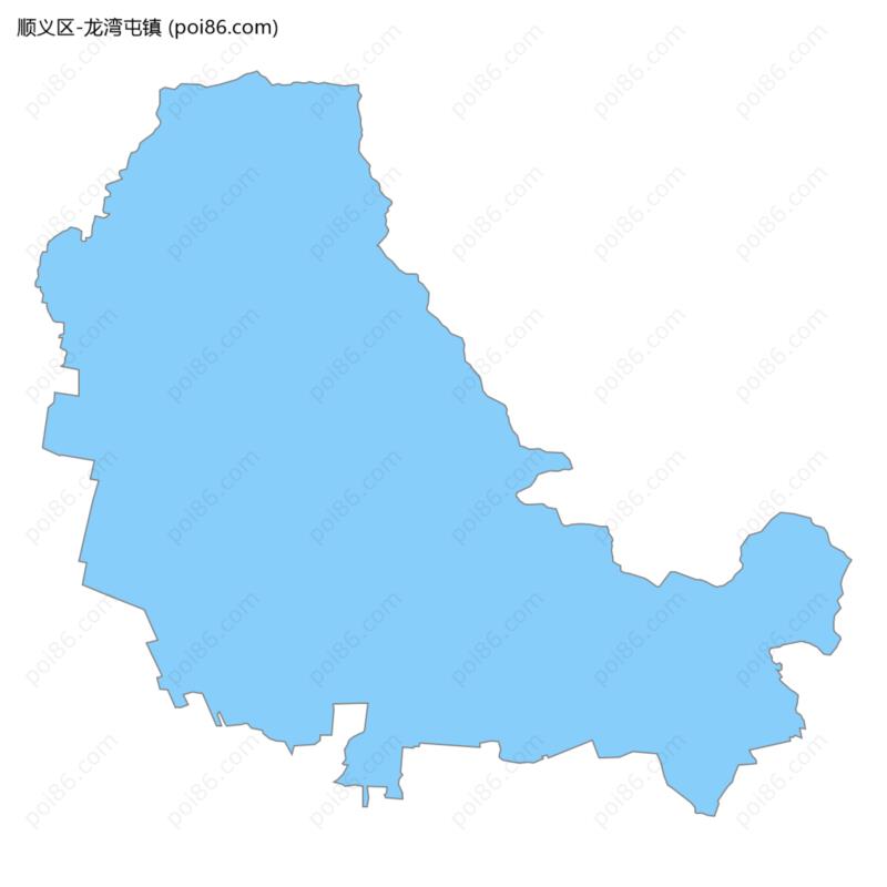 龙湾屯镇边界地图