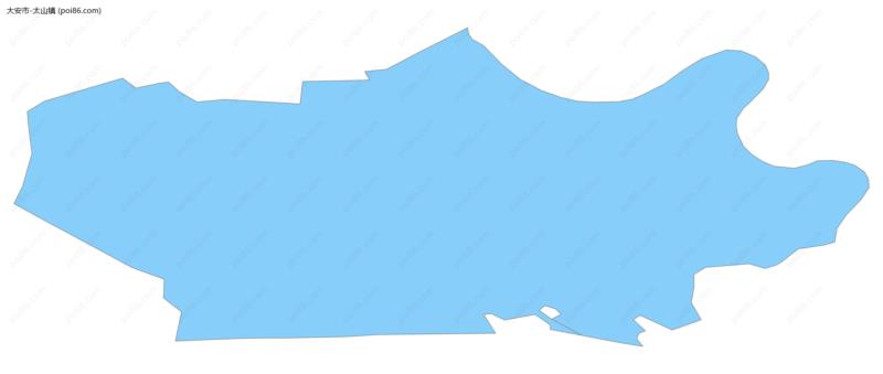太山镇边界地图
