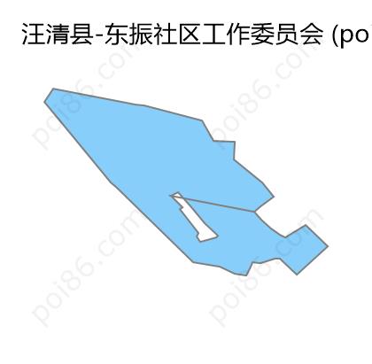 东振社区工作委员会边界地图