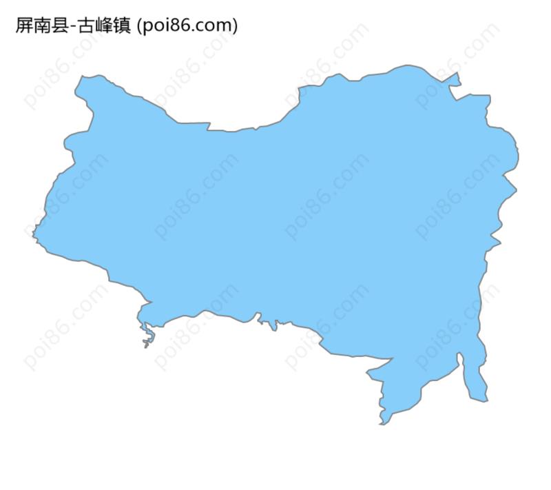 古峰镇边界地图