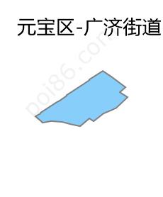 广济街道边界地图