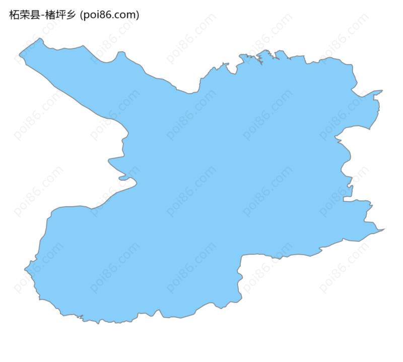 楮坪乡边界地图