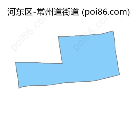 常州道街道边界地图