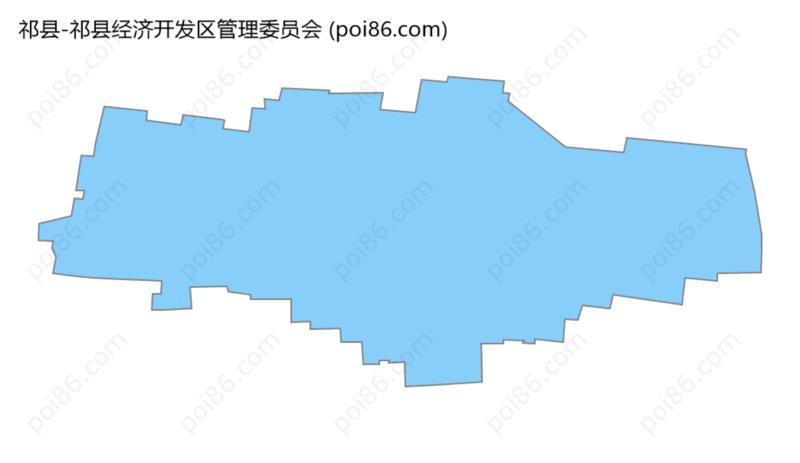 祁县经济开发区管理委员会边界地图