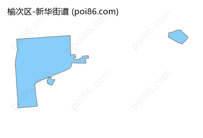 新华街道边界地图