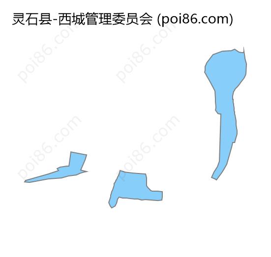 西城管理委员会边界地图