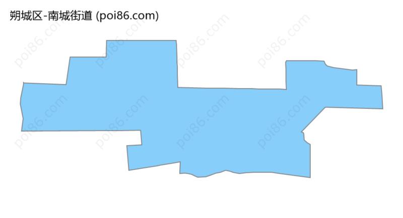南城街道边界地图
