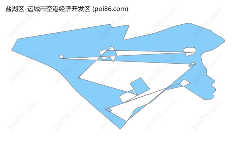 运城市空港经济开发区边界地图