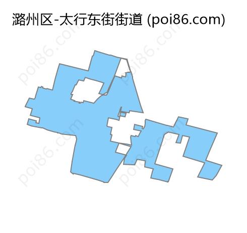 太行东街街道边界地图