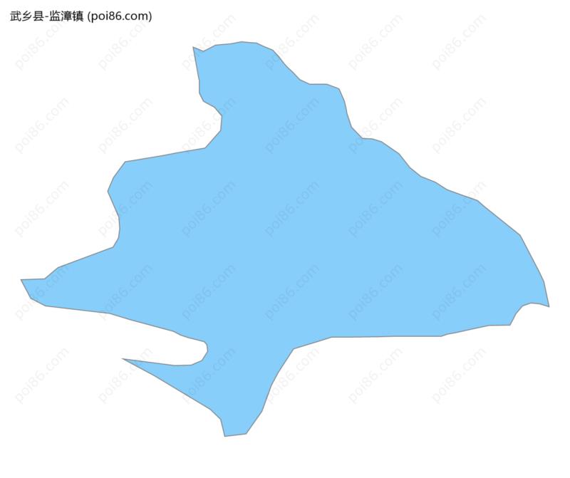 监漳镇边界地图