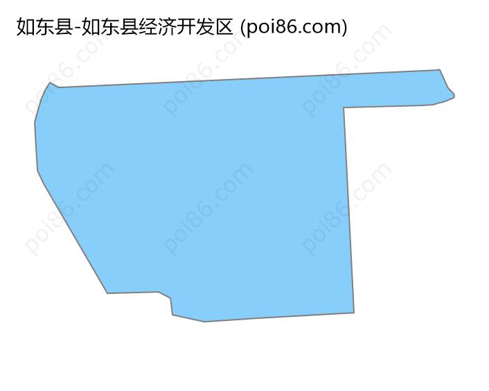 如东县经济开发区边界地图
