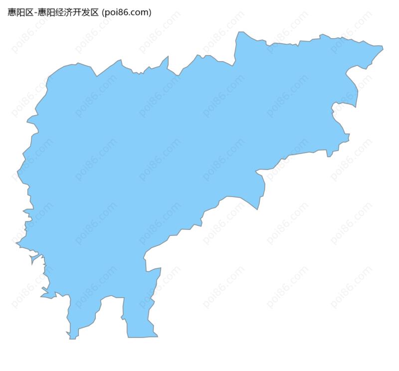 惠阳经济开发区边界地图