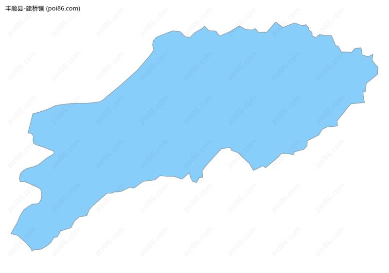 建桥镇边界地图