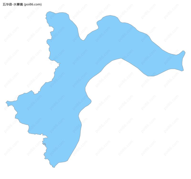 水寨镇边界地图