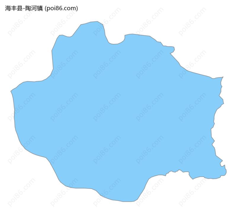 陶河镇边界地图