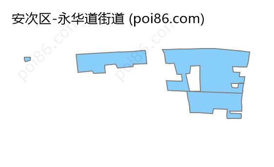 永华道街道边界地图