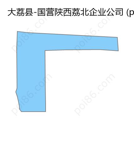 国营陕西荔北企业公司边界地图