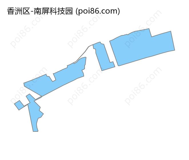 南屏科技园边界地图