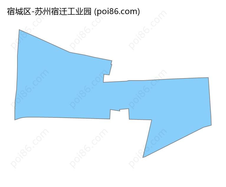 苏州宿迁工业园边界地图