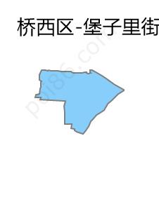 堡子里街道边界地图