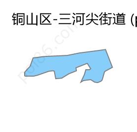 三河尖街道边界地图