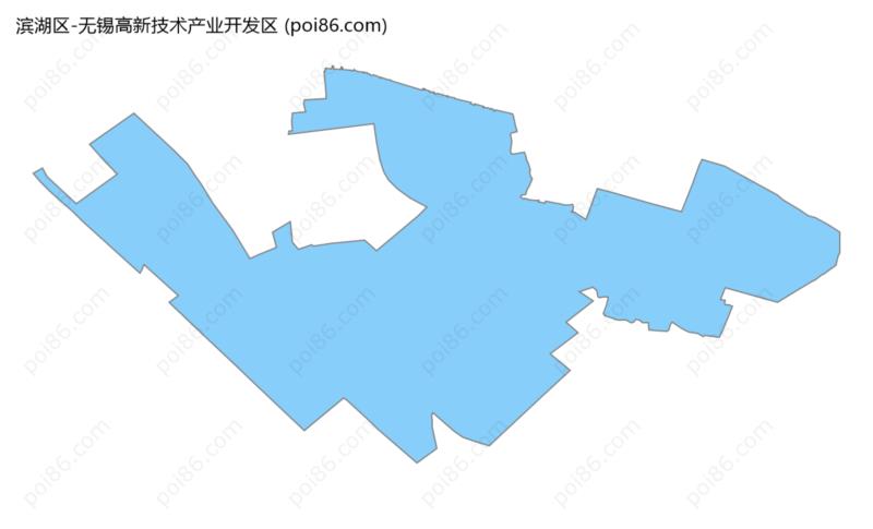无锡高新技术产业开发区边界地图