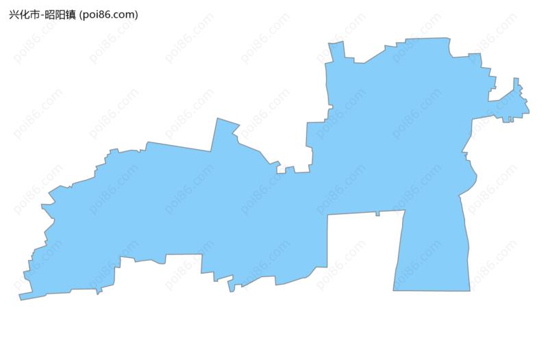 昭阳镇边界地图