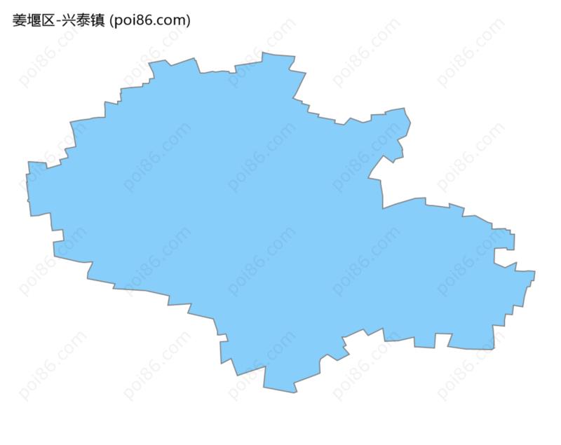 兴泰镇边界地图