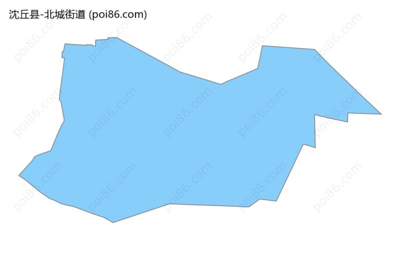 北城街道边界地图