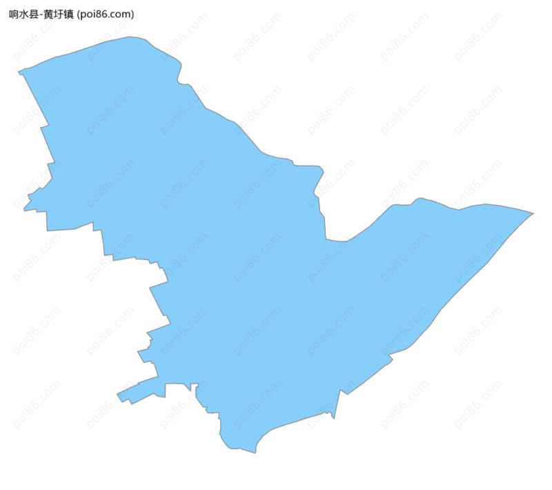 黄圩镇边界地图