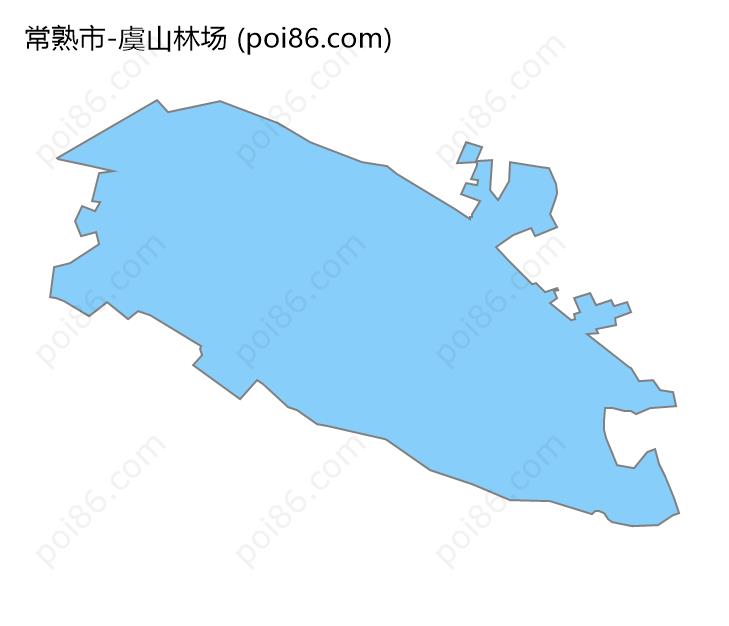 虞山林场边界地图