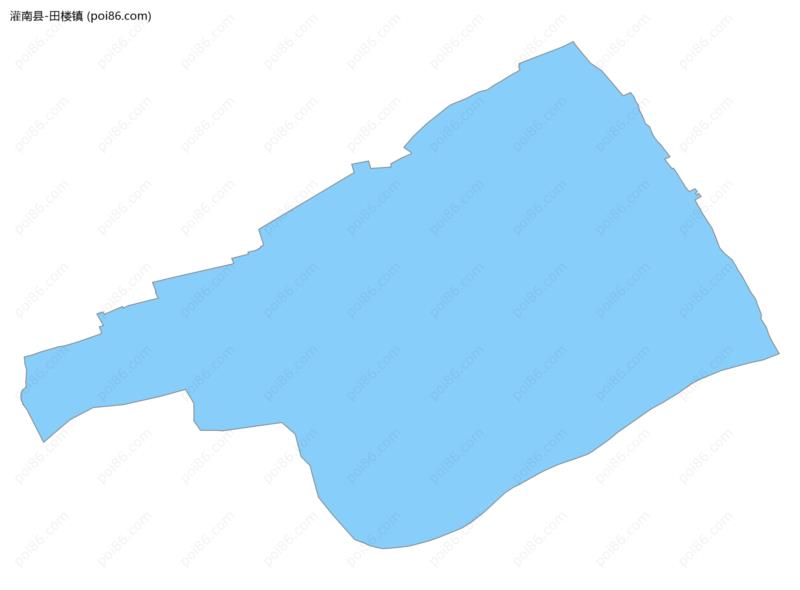 田楼镇边界地图