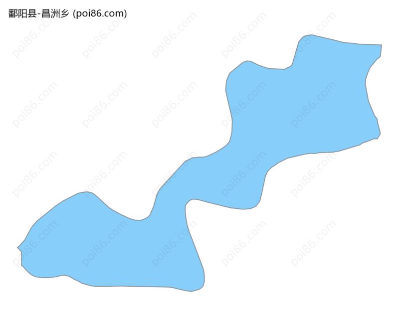 昌洲乡边界地图