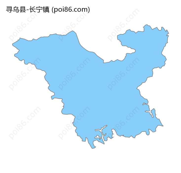 长宁镇边界地图