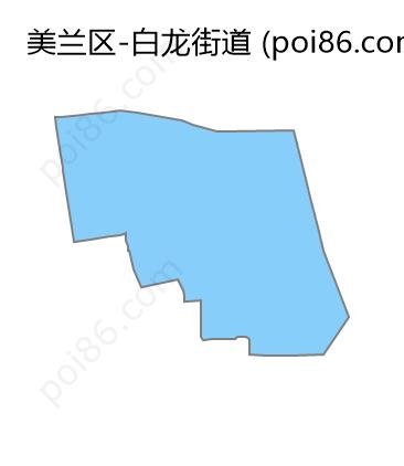 白龙街道边界地图