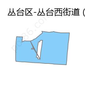 丛台西街道边界地图