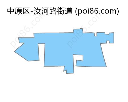 汝河路街道边界地图